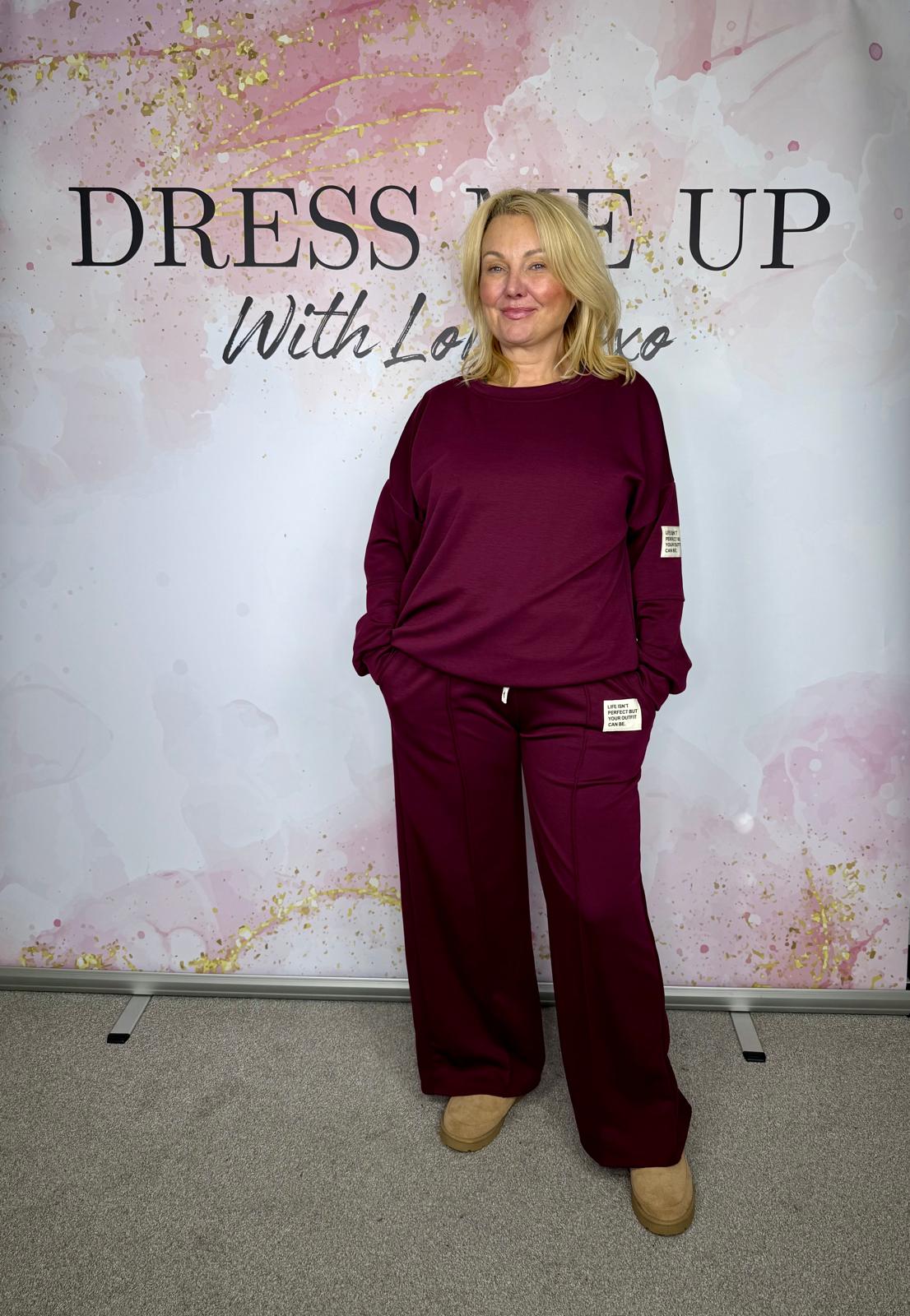 Molly Tracksuit - Burgundy