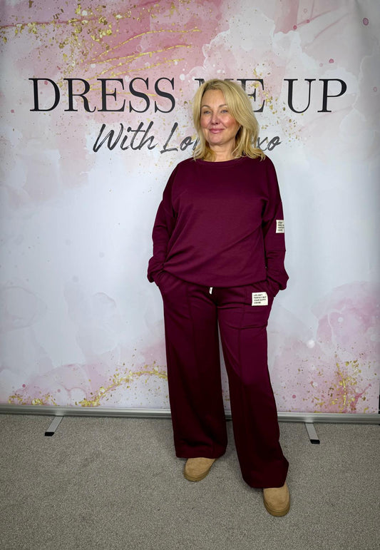 Molly Tracksuit - Burgundy