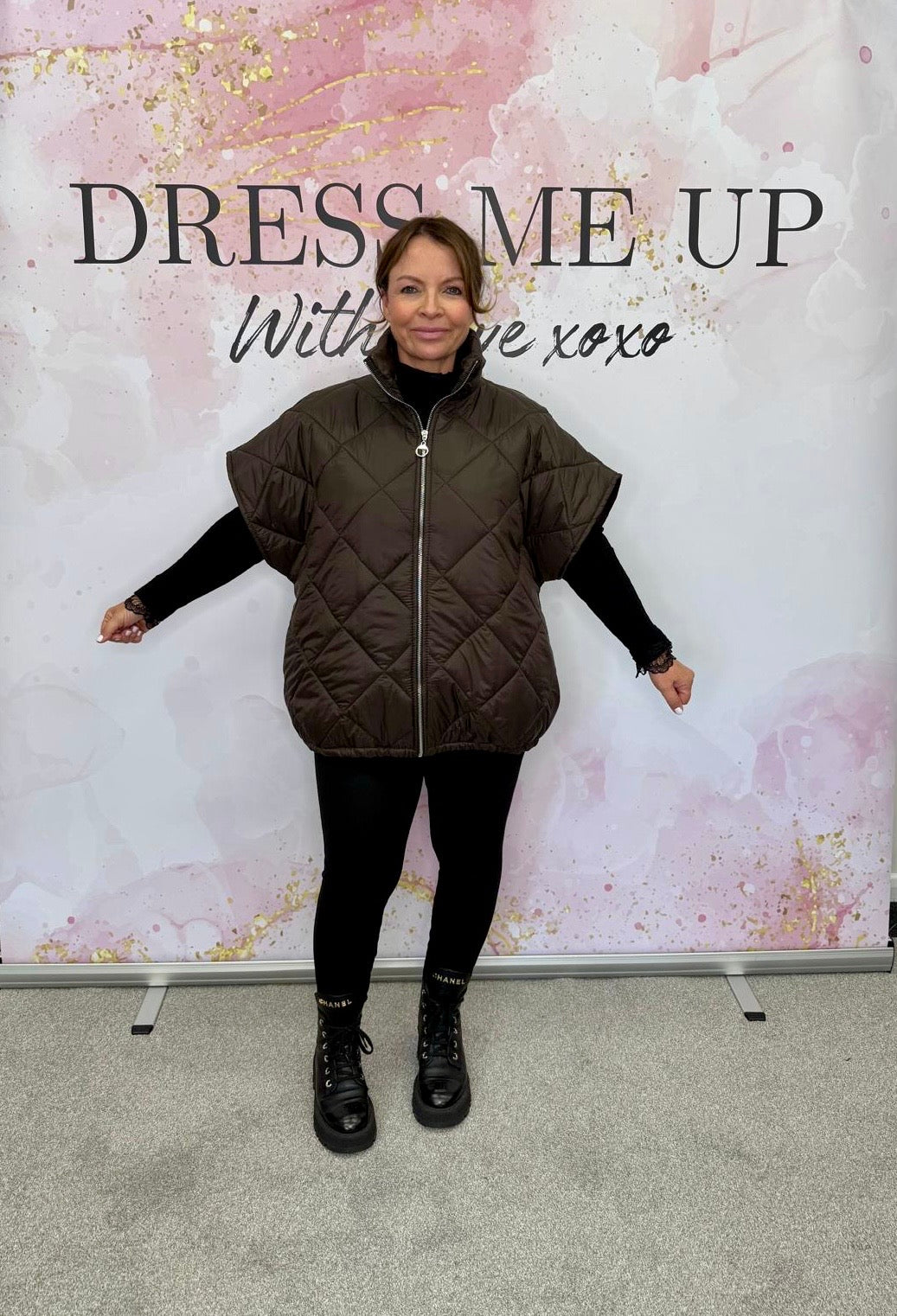 Padded Gilet Brown