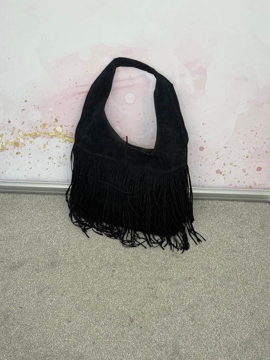 Black Fringe Bag