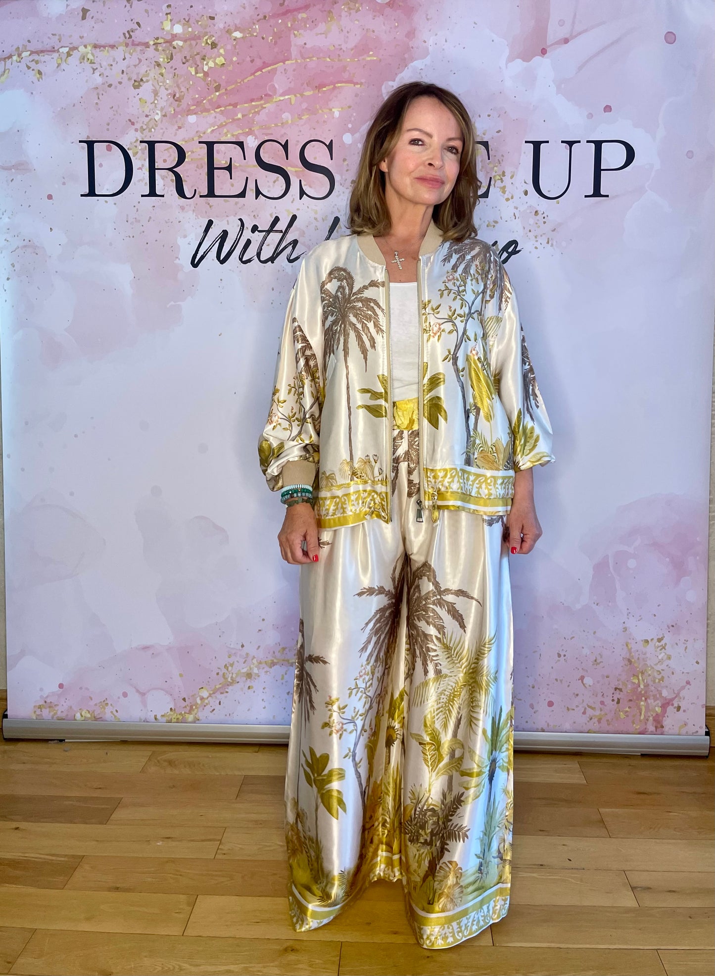 Paradise Satin Suit Gold