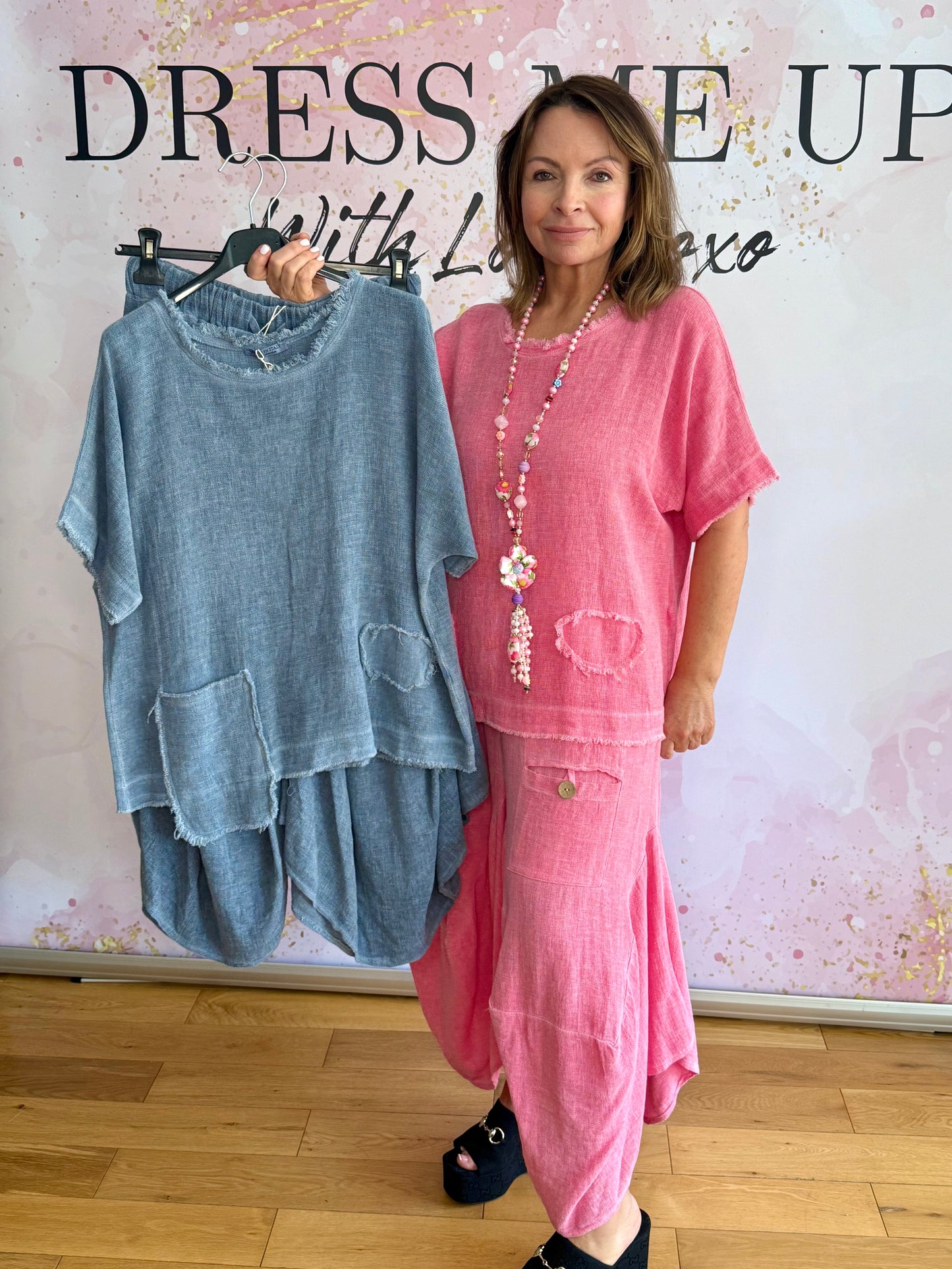 Linen Harem Sets