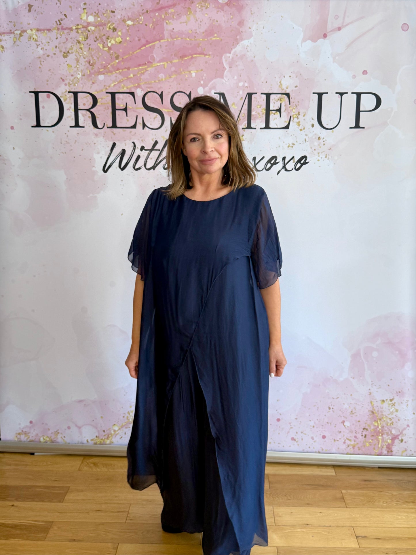 Crossover Silk Tops & Trousers