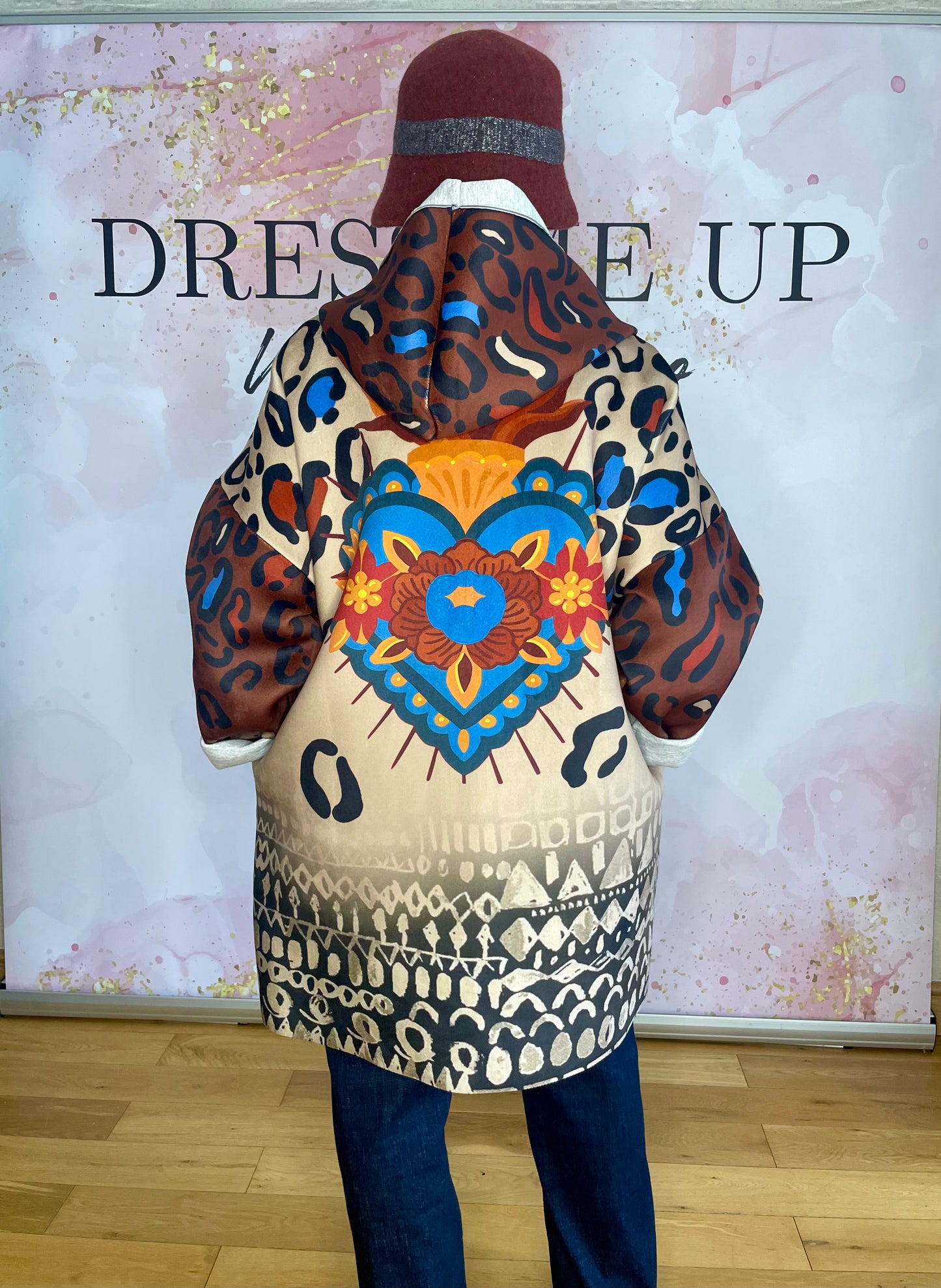 Emerson Hooded Jacket - Multi Leopard