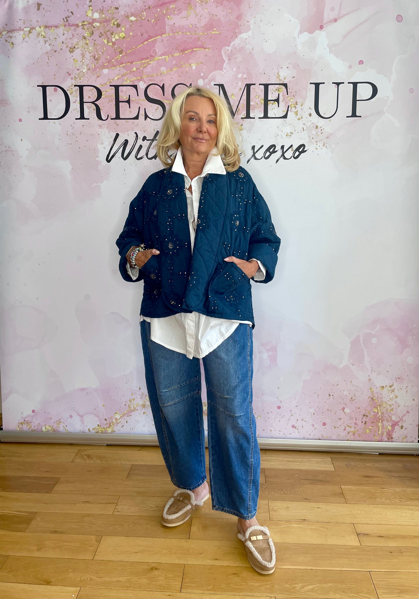 Sparkle Jacket - Navy