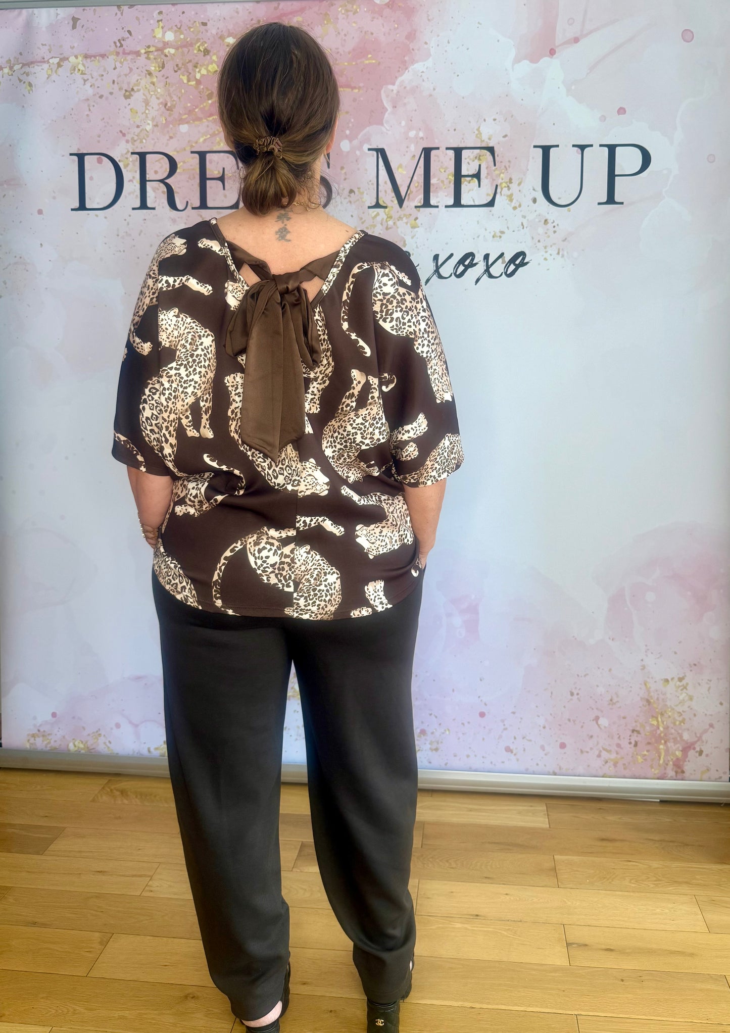 Paris Leopard Tracksuit Brown