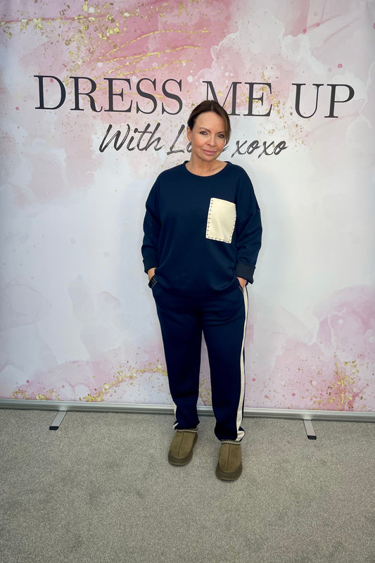 Patch Tracksuit - Navy