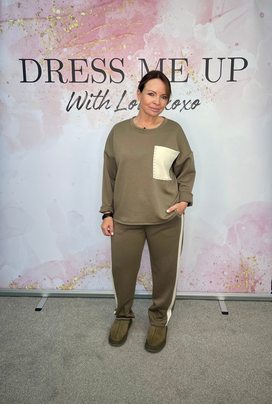 Patch Tracksuit - Mink