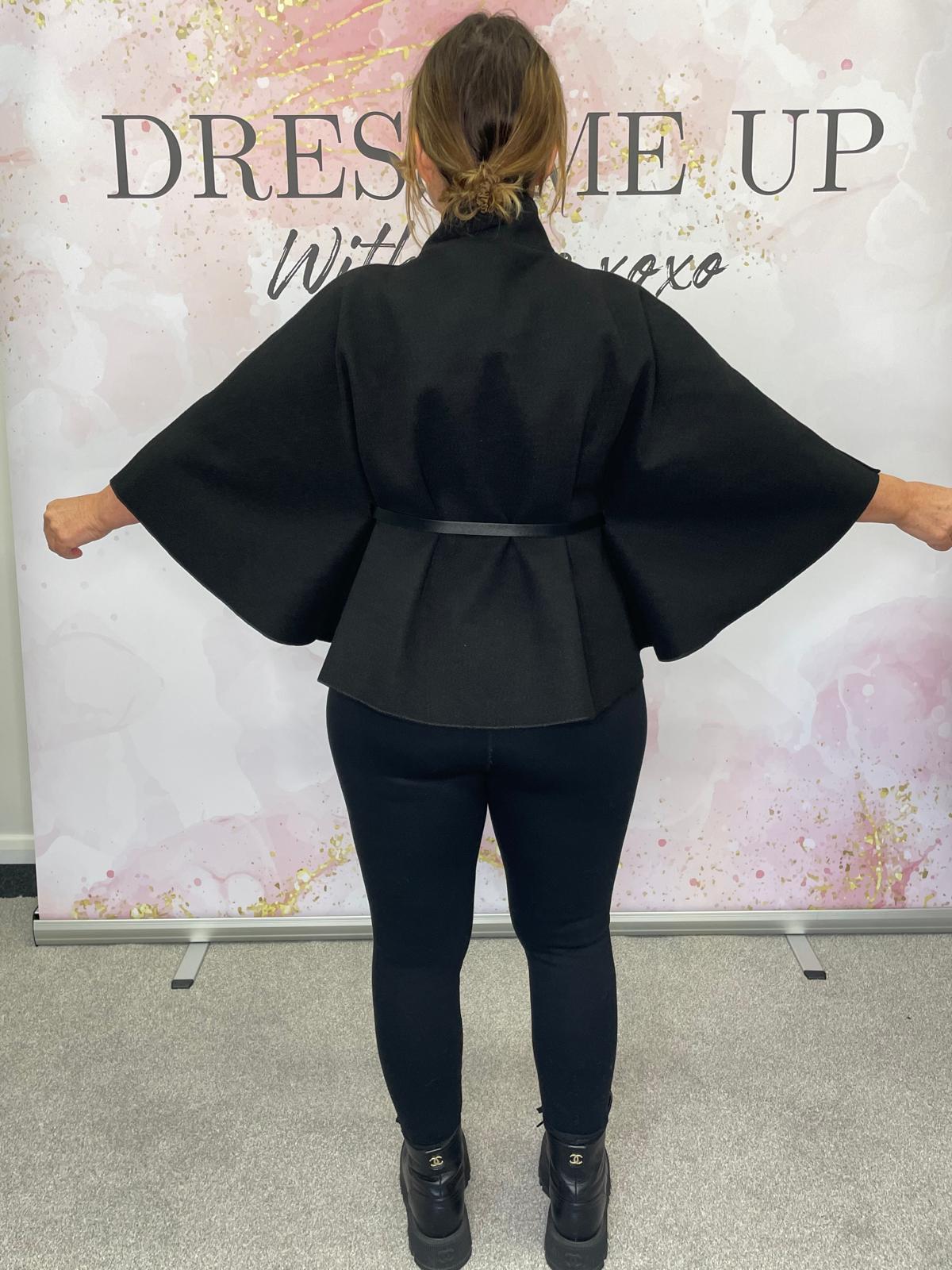 Mia Cape Coat Black