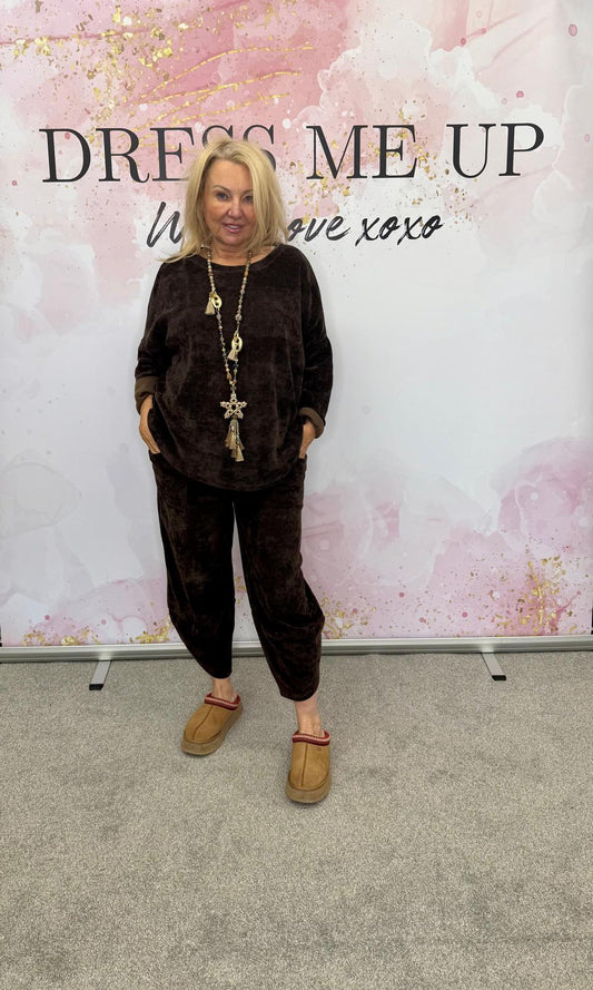 Harriet Harem Set - Brown