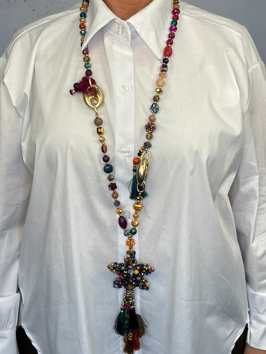 Multi Coloured Star Necklace