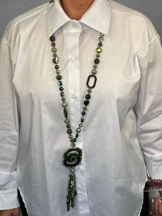 Green Beads Necklace