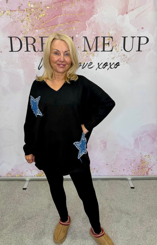 Star Tracksuit - Black