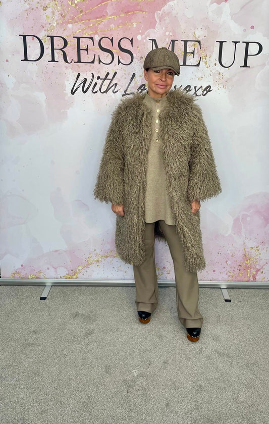 Shaggy Coat Taupe