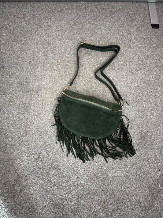 Khaki Fringe Bum Bag