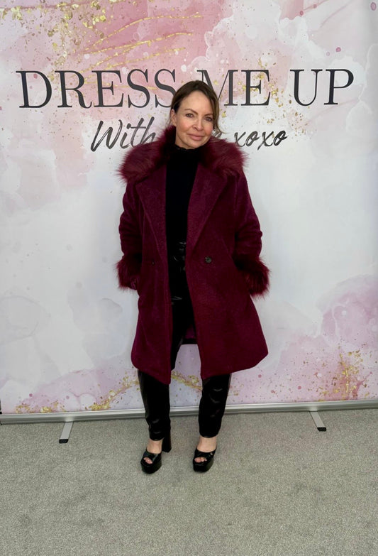 Pamela Coat - Burgundy