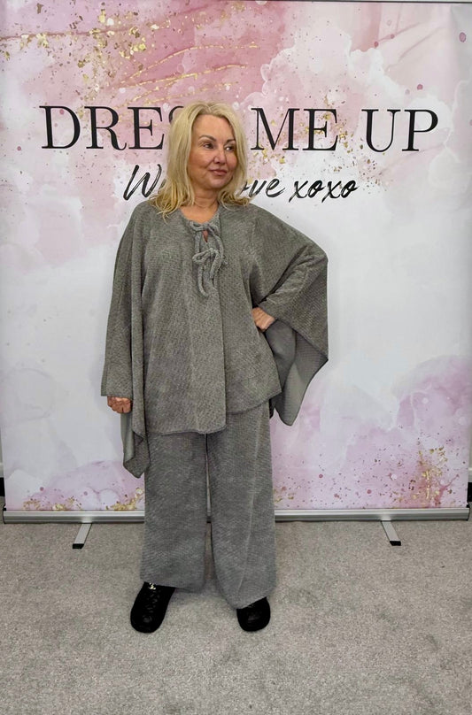 Boho Batwing Set - Grey