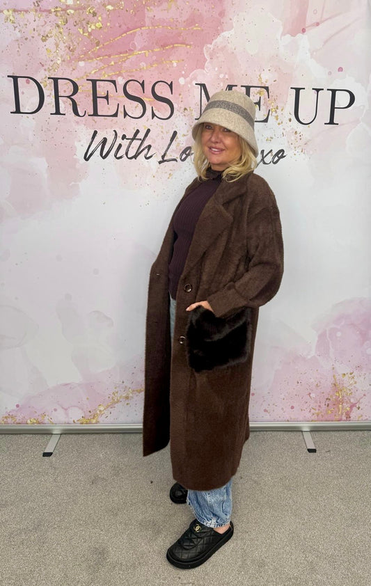 Brown Faux Fur Brown