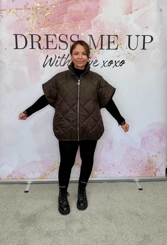 Padded Gilet Brown