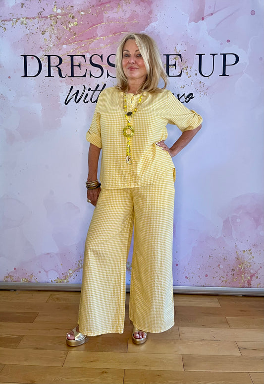 Gingham Set Yellow