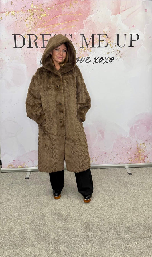 Carley Coat - Brown