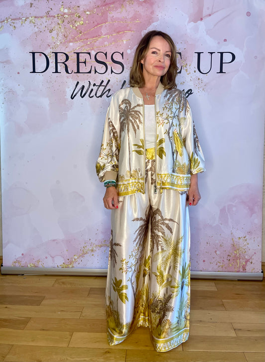Paradise Satin Suit Gold