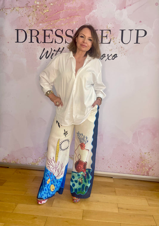 Plazo Ocean Trousers