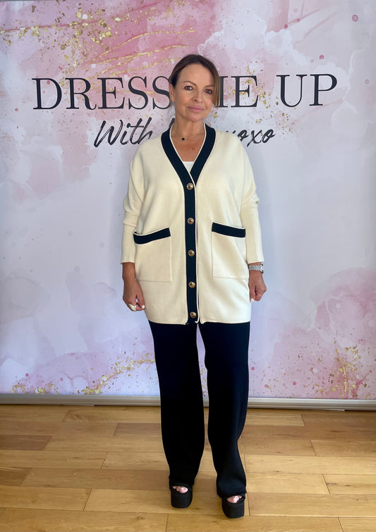Sienna Knitted Cardigan - Cream