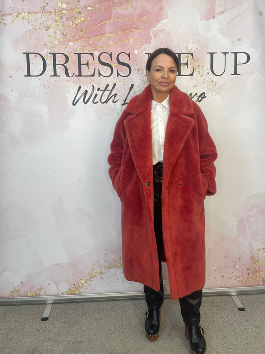 Teddy Coat - Rose