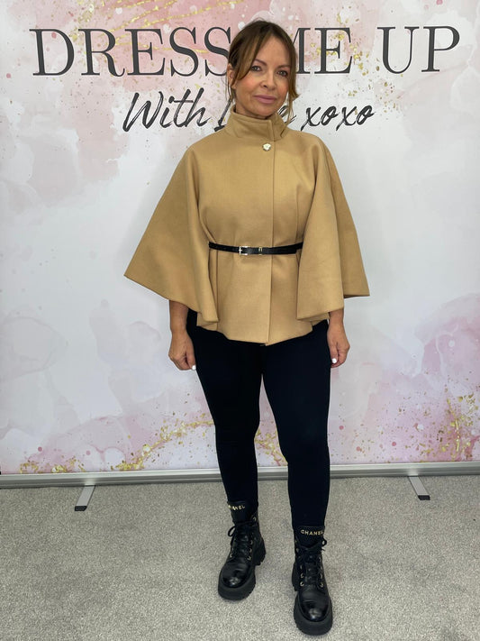 Mia Cape Coat Caramel