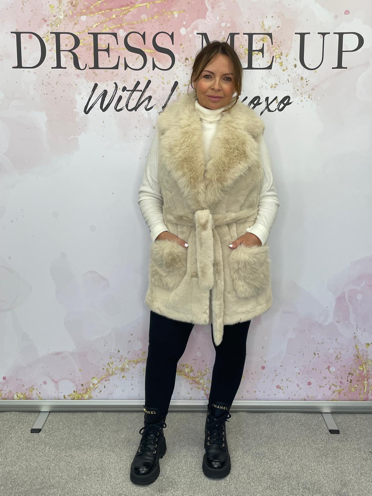 Fleur Gilet - Cream