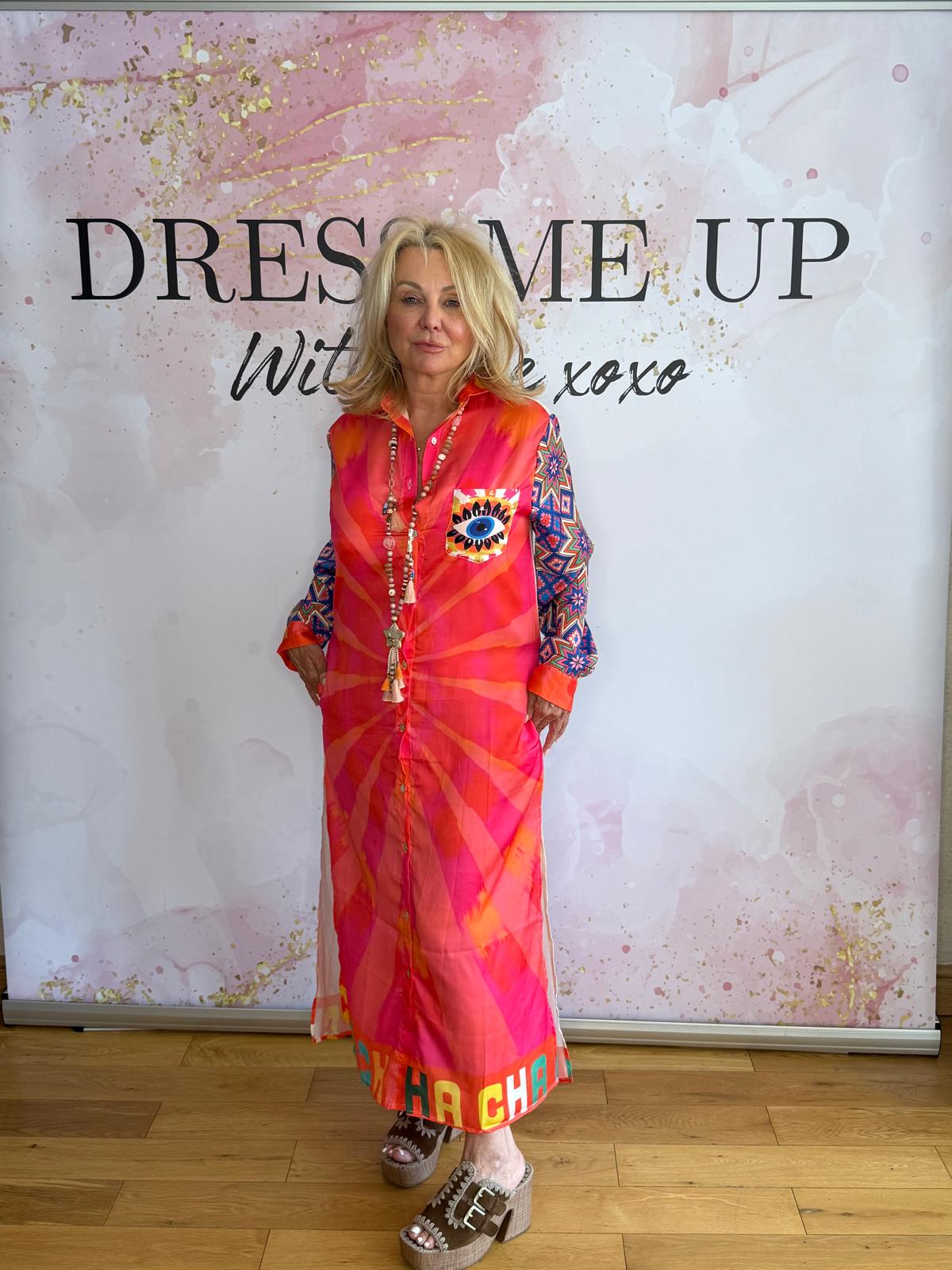 Live Happy Shirt Dress