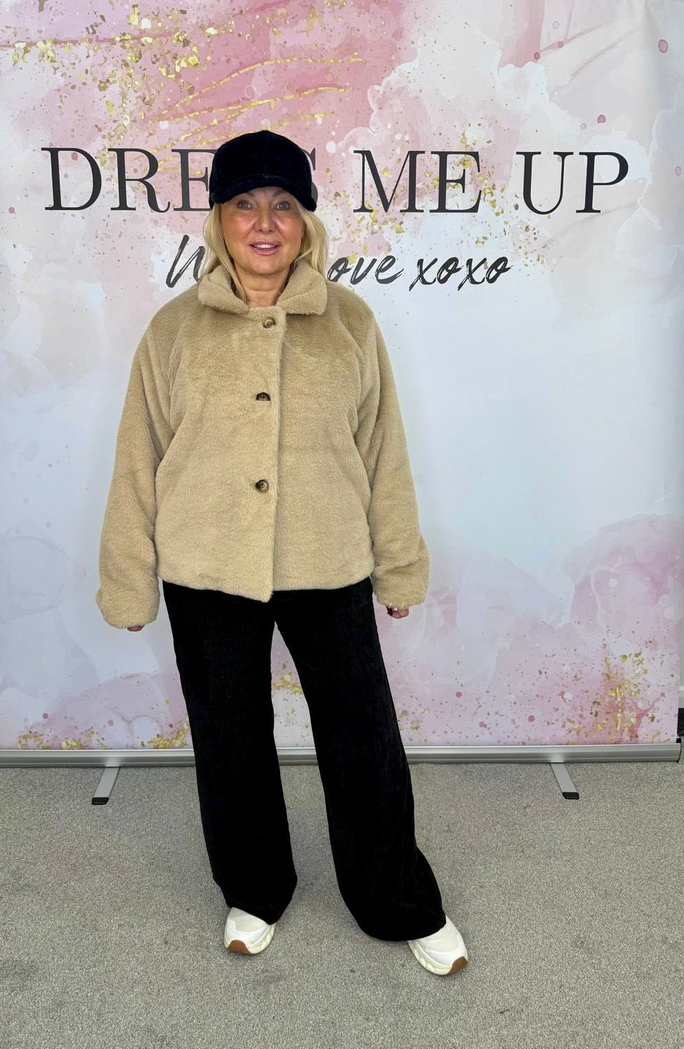 Rock Fur Jacket - Beige